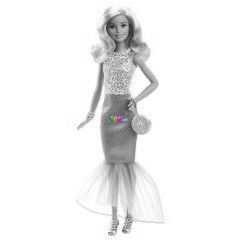 Barbie - Szke haj Barbie a vrs sznyegen