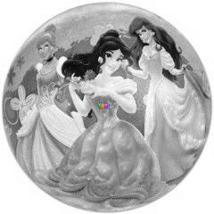Gumilabda - Disney hercegnk, rzsaszn,- 23 cm